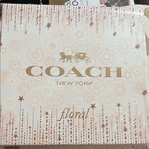Coach Floral Box with Pink and Gold Accents